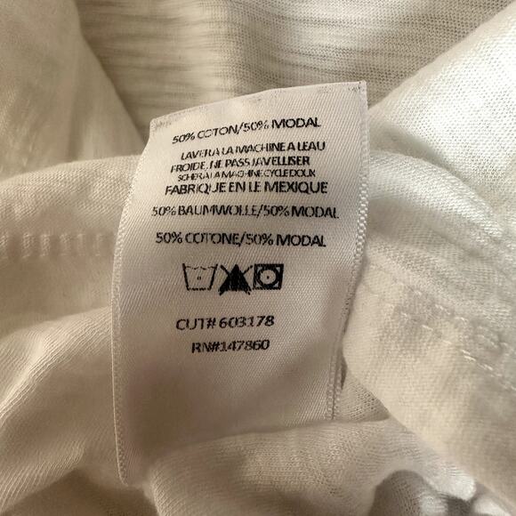 MCLA Love Your Earth Modal Cotton Tee, Green on White, Size Large - Picture 6 of 6